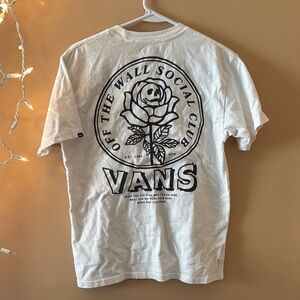 Vans White Graphic T-Shirt for Men